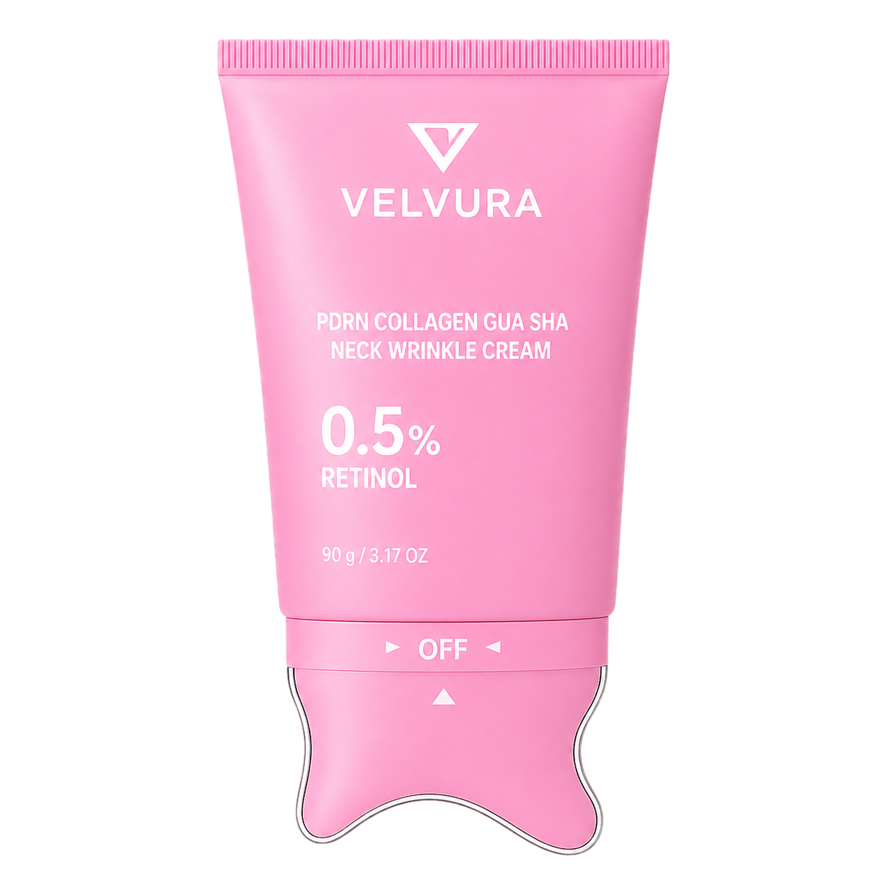 Velvura neck cream with cooling gua sha